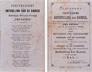 RI-1684 Programma en het gedicht van de feestviering ter gelegenheid van de onthulling van de Banier van de ...