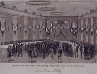 RI-1687-4 21 mei 1874Feestmaal in de Doele aangeboden aan Koning Willem III, ter gelegenheid van diens 25-jarige ...