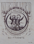 RI-1718 1879Spotprent op Pincoffs.Geïllustreerde omslag van een lied, met portret van L. Pincoffs en H.P. Kerdijk.