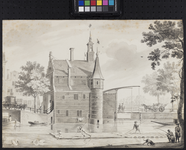 RI-500 De Delftse Poort aan het Hofplein, omstreeks 1765.