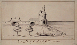 RI-532 De Hofpoort. Ao 1618. Na de afteekening van Alkemade en van der Schelling. 