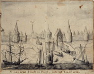 RI-558 St. Laurens Hooft en Poort in het jaar 1560.