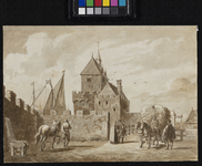 RI-638 Gezicht op de Schiedamse Poort circa 1560.