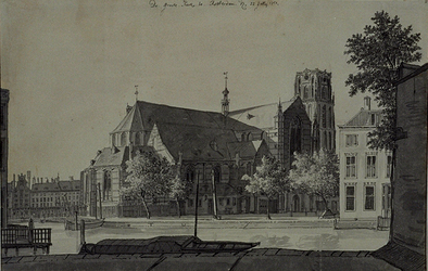 RI-708 De Grote Kerk aan de Binnenrotte 22 juli 1751.