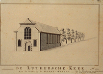 RI-779 De Lutherse kerk aan de Vest, bij de Heerenstraat 1651.