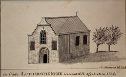 RI-780 De Lutherse kerk op het Colchoseiland aan de Goudsesingel.