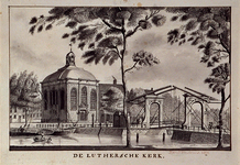 RI-791 De Lutherse kerk en de Keizersbrug vanaf de Noordblaak.
