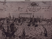 RI-99 Gezicht op de stad Rotterdam vanaf de Nieuwe Maas omstreeks 1565.