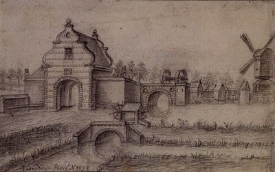 RISCH-249A De Vlaardingse Poort te Schiedam anno 1598.