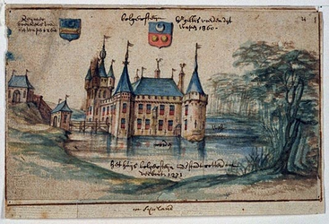 RISCH-32 Het slot Bulgersteijn in de 14e eeuw