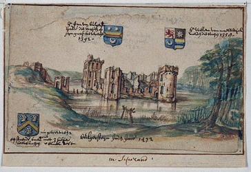RISCH-36 De ruïne van kasteel Bulgerstein in 1472.