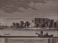 RISCH-79 De ruïne van het Huis te Matenes by Schiedam c. 1650.