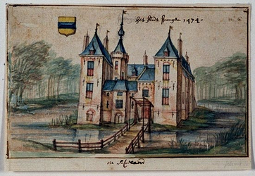 RISCH-85 Het kasteel van Spangen, ook wel ter Nesse genoemd.