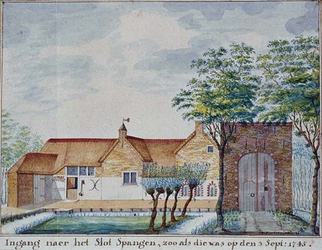 RISCH-91 Oprit naar het Slot Spangen op 3 september 1745.