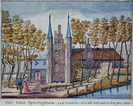 RISCH-94 Het Huis Spieringshoek in het jaar 1500.