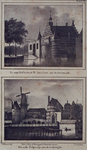 V-128-3-EN-V-109 Boven ( V 128-3 ): De oude Delftse Poort of Sint Jorispoort aan de Coolsingel.Onder ( V 109 ): Het ...