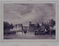 VII-414 Gezicht op de Oudehaven, de Spaansekade en de Kleine Draaibrug.