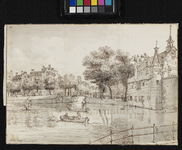 VIII-15-28 De Delftsevaart met de Delftse Poort anno 1761.