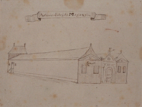 XI-14 Admiraliteitsmagazijn aan de Nieuwehaven omstreeks 1700.