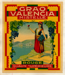XII-F16-152 Etiket 'Grao Valencia Mistelle' uit het etikettenboek, waarin de etiketten zijn geplakt, zoals die zijn ...