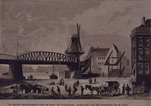 XVII-46 Gezicht op het viaduct bij het Hofplein, uit het westen.