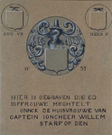 XVIII-164-00-01-7-2 Getekende grafzerk in de Sint Laurenskerk.