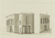 XVIII-231 De preekstoel in de Doopsgezinde kerk aan de Sint- Laurensstraat.