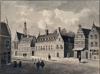 XVIII-427 Het St. Agnietenklooster aan de Botersloot, anno 1574.