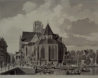 XVIII-48 Binnenrotte met de Grote kerk.