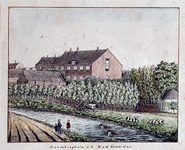 XXII-157 Achterzijde van het Zendelinghuis van het Nederlandsche Zendeling Genootschap aan de Rechter Rottekade 57.