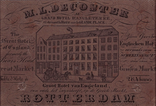 XXIV-18 Groot Hotel van Engeland, vanouds het Zwijnshoofd aan de Grotemarkt uit het noordwesten.