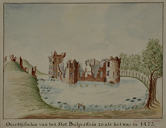 XXIX-17 Overblijfselen van het slot Bulgerstein zoals het was in 1472.