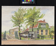 XXV-245-45 Gezicht op een huis aan de 's-Gravenweg tegenover de Essenlaan, bij de Kortekade, uit het zuiden.