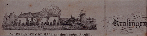 XXXI-322 Kalkbranderij aan de Nesserdijk uit het noorden.