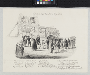 1968-1686 Spotprent over de burgemeester van Kralingen, R.H. van Someren. Een rouwstoet beweegt zich langs een ...