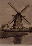 XXXI-453-03 Gezicht op de watermolen aan de Lede in de polder Schieveen te Berkel en Rodenrijs, ten noorden van de Zweth.