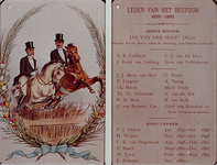 XXXIII-103-2 1889Lijst van bestuursleden van de Rotterdamse Manege, van 1839-1889.