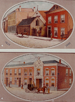 XXXIII-103-3 1889Afbeelding van de oude en nieuwe Rotterdamse Manege, 1839 en 1889.