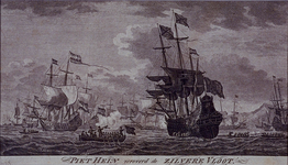 XXXIII-13-01 1628Gezicht in de baai van Matanras op Cuba waar Piet Heyn als admiraal van de West Indische Compagnie een ...