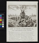 XXXIII-35 1786Spotprent getiteld De Commando-brug van Amsterdam naar 's Hage over de ontheffing van de Prins van het ...