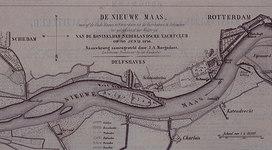 XXXIII-60-01 10 juni 1846Kaart van de Nieuwe Maas, vanaf de Oudehaven te Rotterdam tot de Voorhaven te Schiedam, ...
