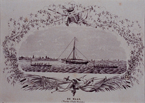 XXXIII-70-01-1-EN-2 12 juli 1854Roeiwedstrijd van de Kon. Ned. Yachtclub, op de Maas.