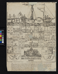 XXXIV-51 Stoombootspel, Rotterdam en Dordt met afbeeldingen onder meer van IJsselmonde, Dordt en de Oude Hoofdpoort, ...