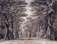 XXXIV-57 Afbeelding van Het Bos , 2e toneel van het 3° bedrijf uit Joan en Garcias, of de onzijdige rechtpleeging van ...