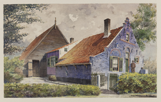 VERHEUL-NR-220 Boerderij Het Blauwe Huis, ook wel genoemd: 't Ouwe Steetje, in Ouddorp, gebouwd in 1659.Eigenaar: Klaas ...