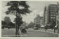 PBK-10753 Coolsingel met rechts hotel Atlanta op de hoek van de Aert van Nesstraat. Op de achtergornd het warenhuis De ...
