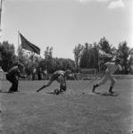 1972-27586 Honkbalwedstrijden op het terrein van sportvereniging Neptunus aan de Abraham van Stolkweg.