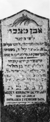 1974-4738 Een grafzerk op de Israëlitische begraafplaats aan het Toepad, rij 8 nummer 10.