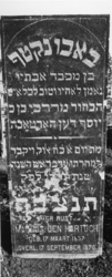 1974-4745 Een grafzerk op de Israëlitische begraafplaats aan het Toepad, rij 8 nummer 17.