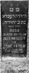 1974-4797 Een grafzerk op de Israëlitische begraafplaats aan het Toepad, rij 9 nummer 33.